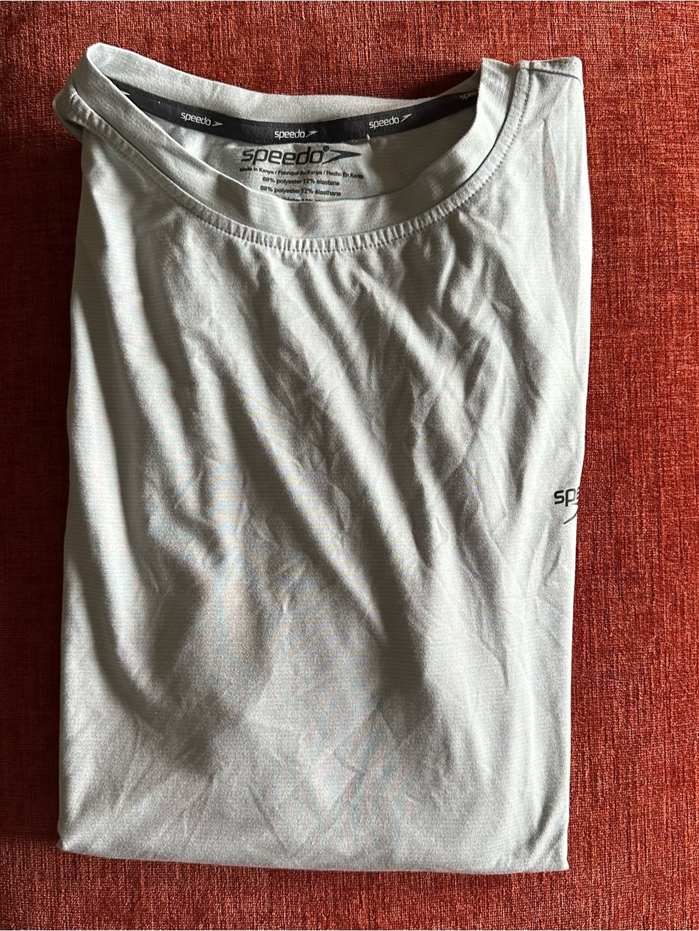Speedo Men’s White Short Sleeve Performance Tee - Crew Neck